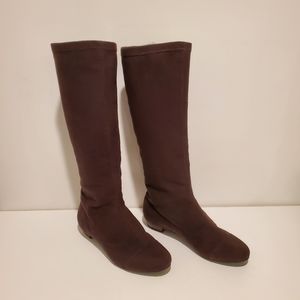 Boden Faux Suede Tall Boots Women's Size 5.5 (36)